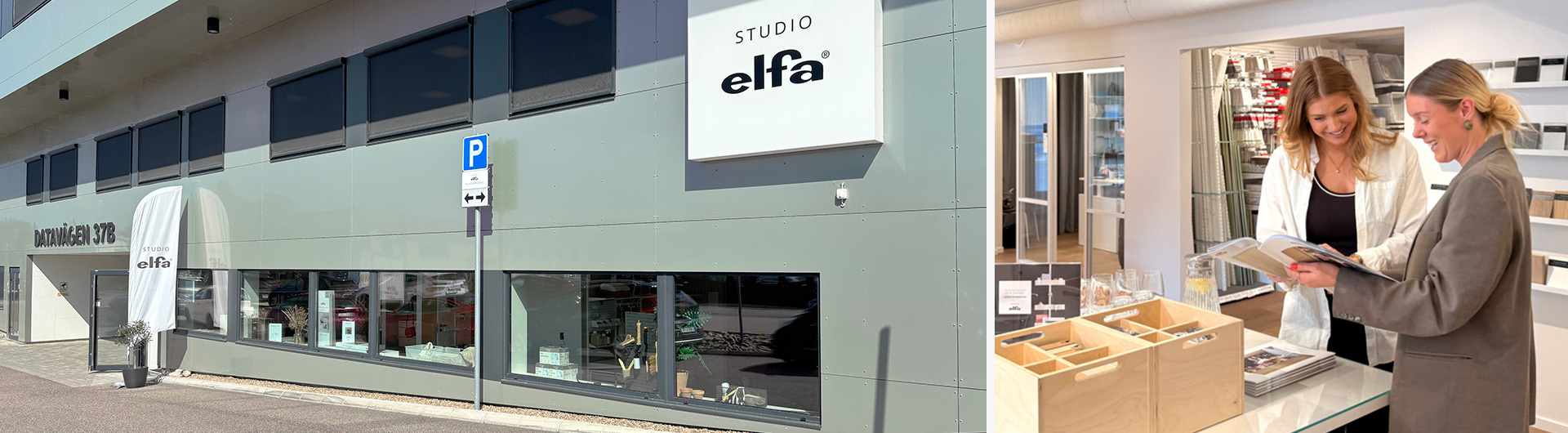Ingång till Studio Elfa Sisjön.