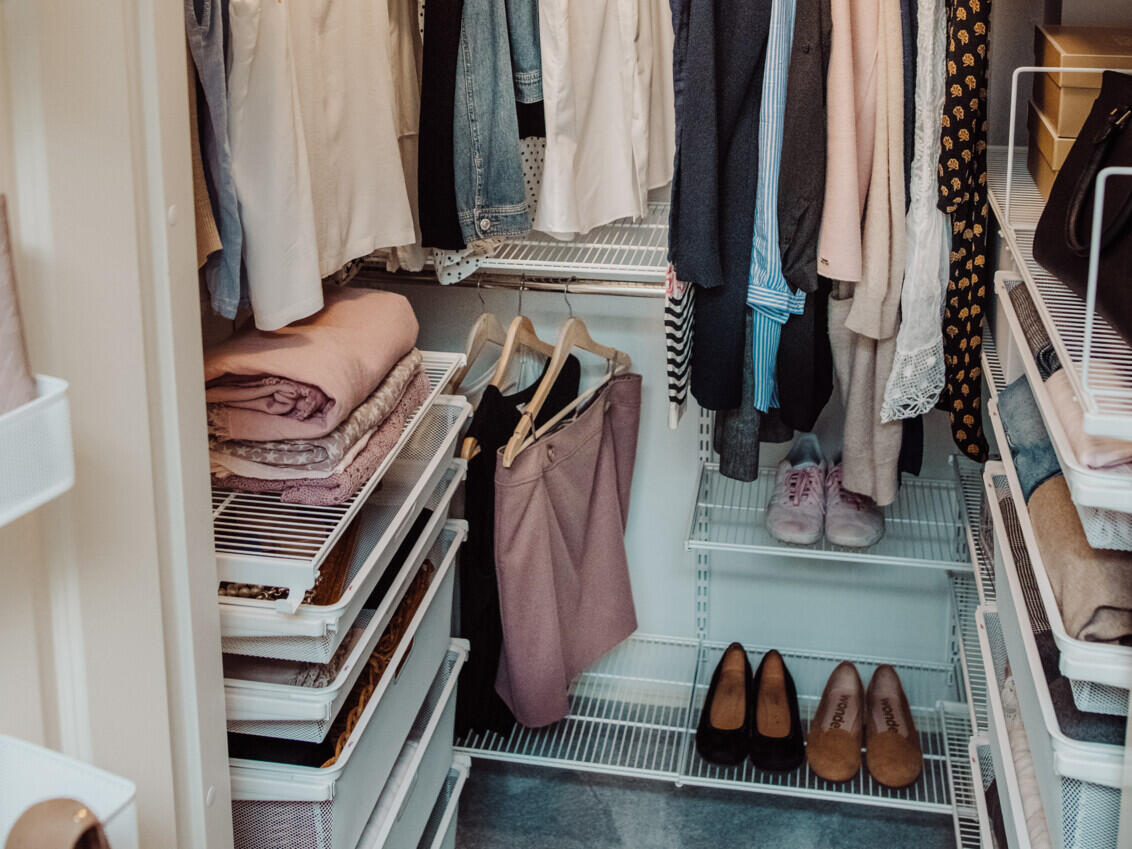 båd rense hale Walk-in closet: Garderobe | Inspiration | Elfa