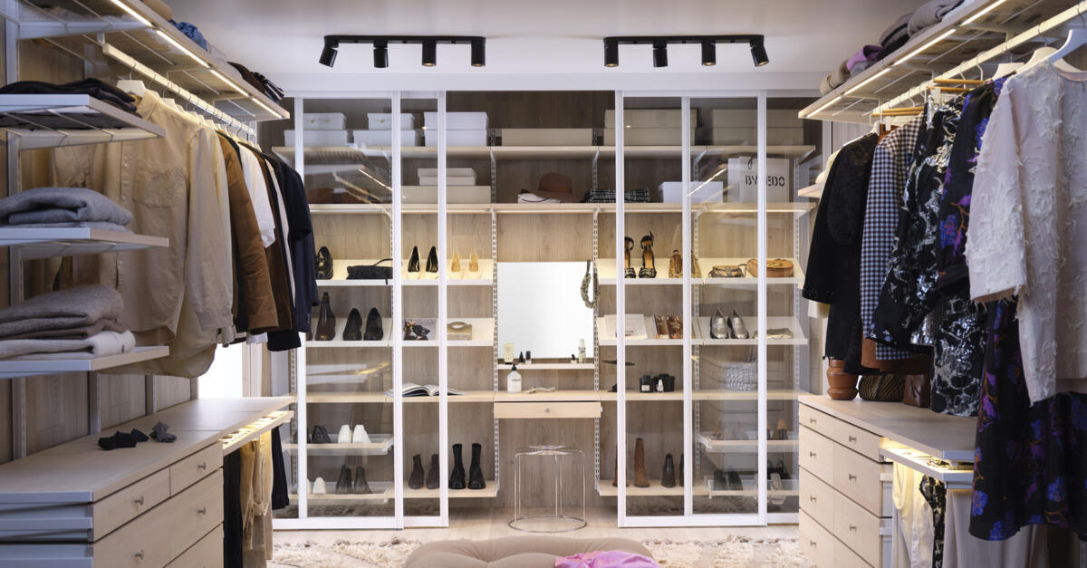 Walk in wardrobe Wardrobe Inspiration Elfa