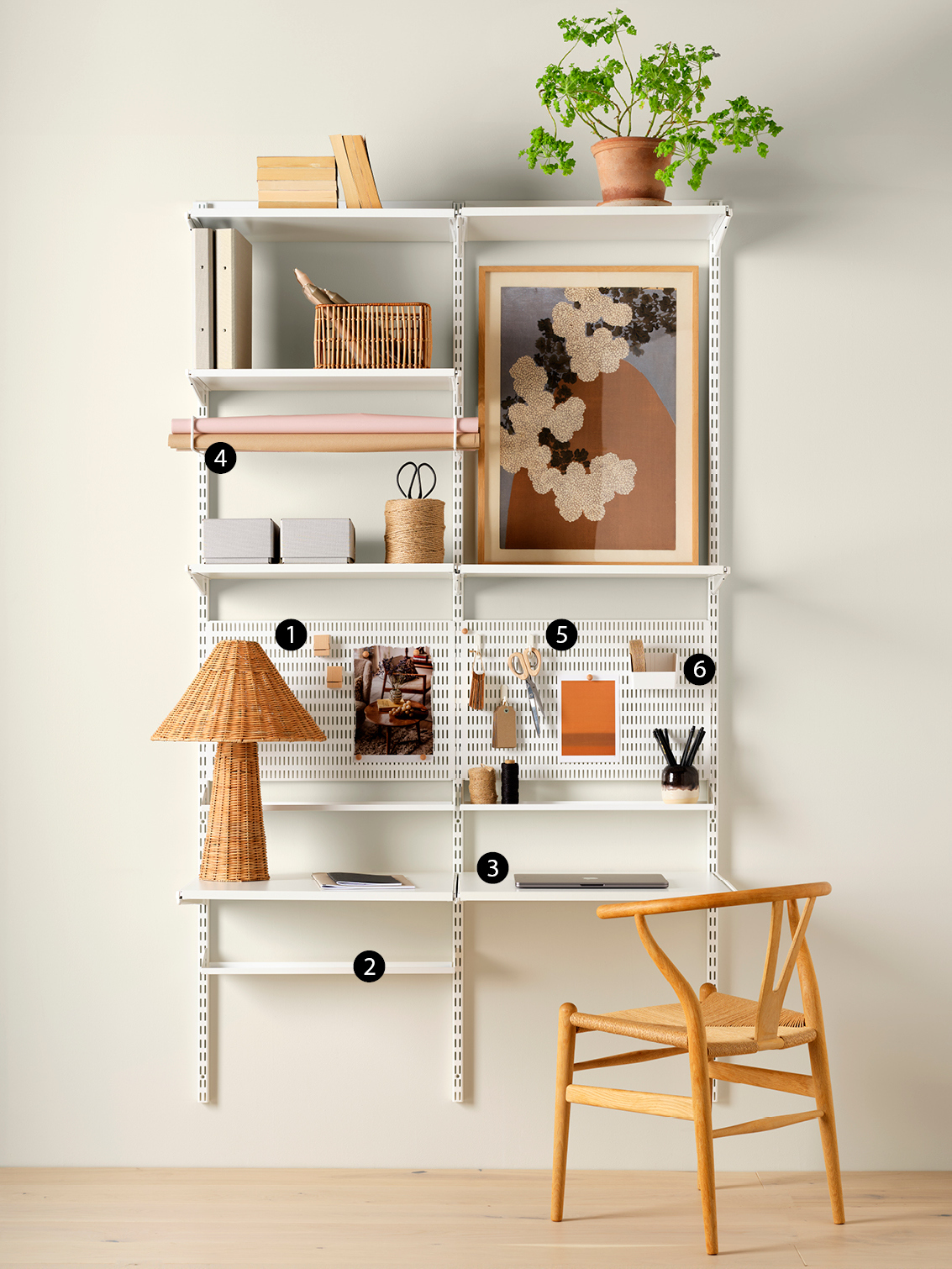 An overview of the Classic by Elfa range for the home office.