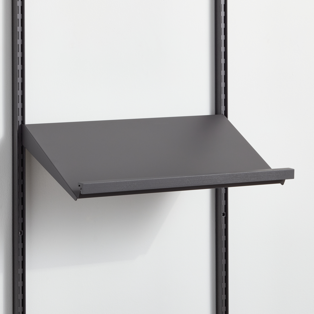 Lutande hylla metall med hyllist B: 60 D: 40