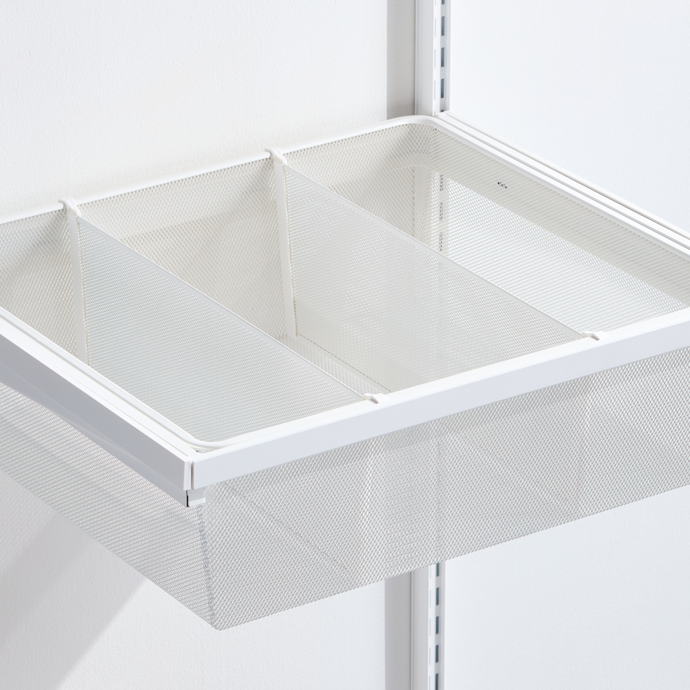 ELFA décor Plus Séparateur de tiroir en maille profonde blanc mat