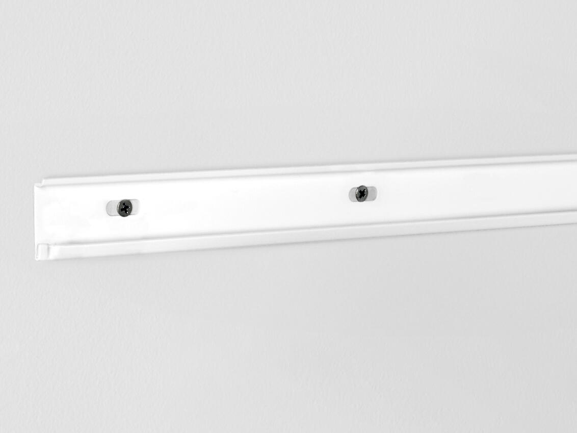 Décor+ top track in white from Elfa.