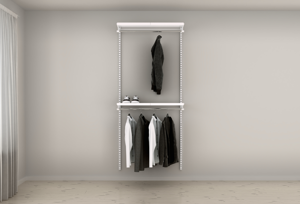 Dekorace šatního řešení šedá opt 3 přední rekvizity krajina